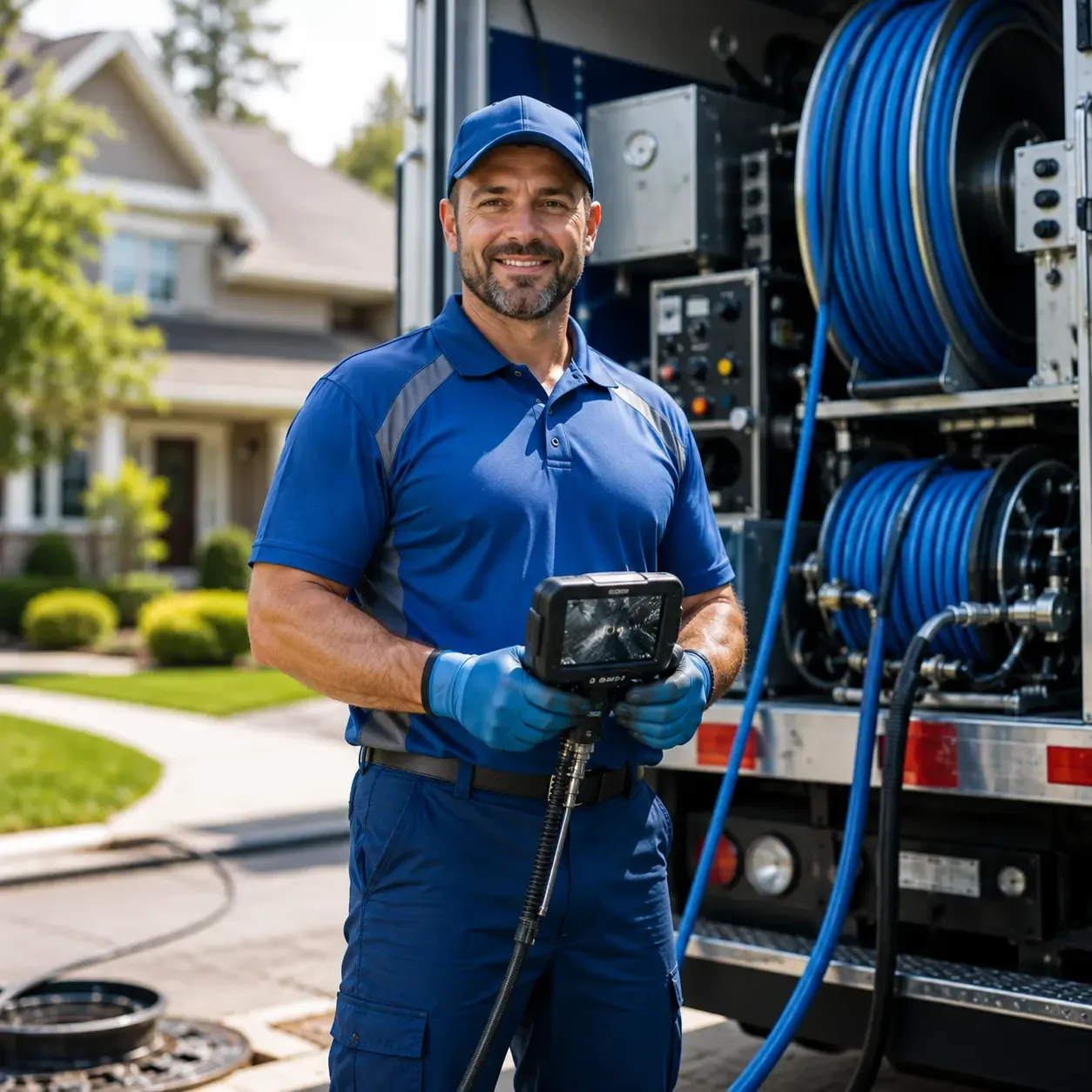 Local outdoor drain cleaning specialists in South Lyon, MI